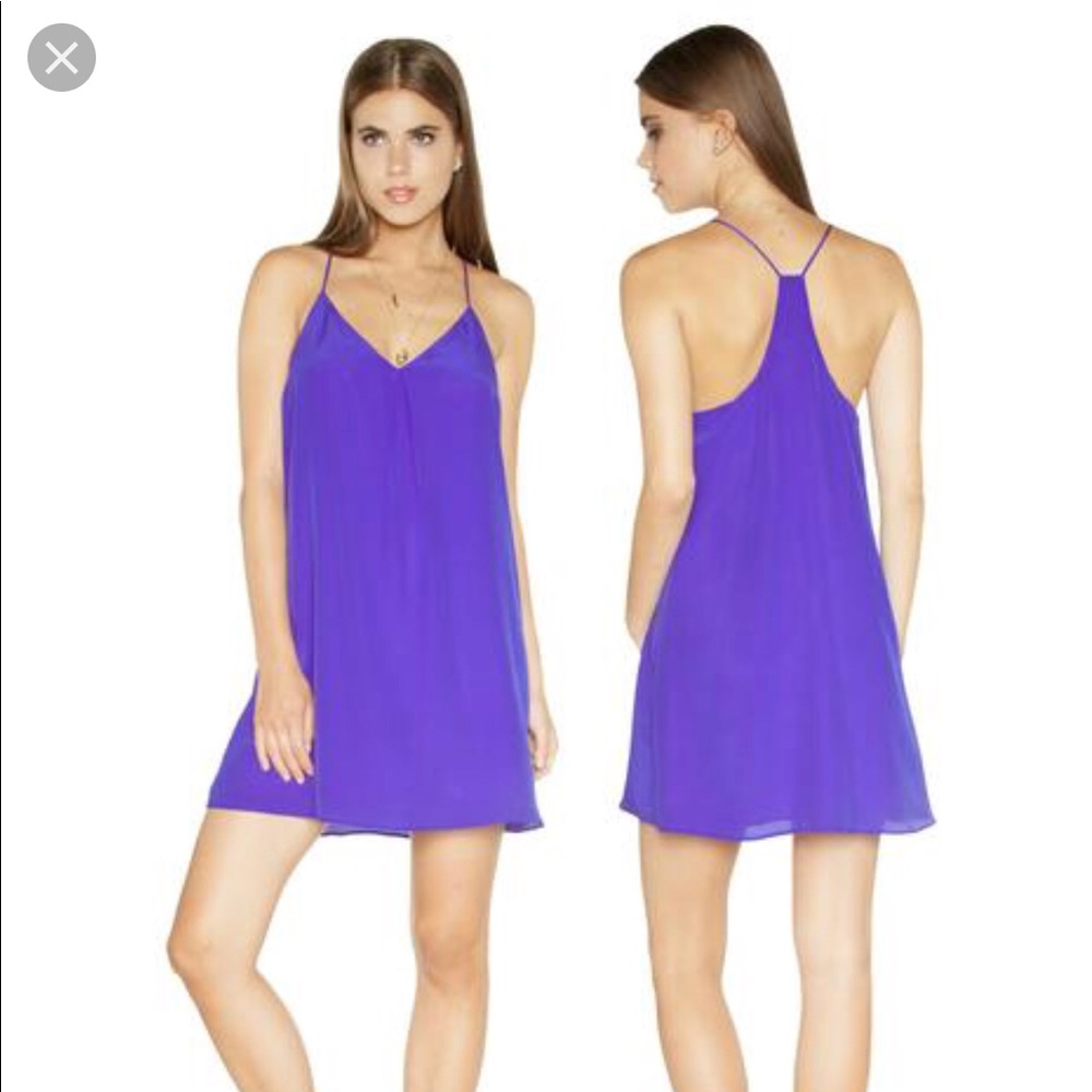Lavender Brown “Turin” 100% silk dress